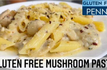 Mushroom pasta recipe | Gluten free recipes | White sauce mushroom pasta | mushroom recipes