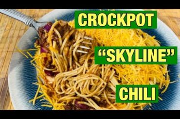 “Skyline” Inspired Crockpot Chili | Served 5 Ways
