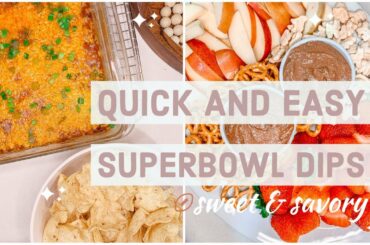 *NEW | QUICK AND EASY SUPER-BOWL DIPS \ CHILI CHEESE DIP & CHOCOLATE FRUIT DIP