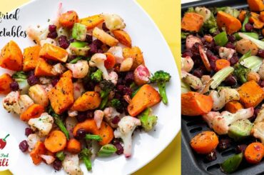 Air Fryer Frozen Stir - Fry Vegetables | Easy Air fryer recipes | ASMR Cooking