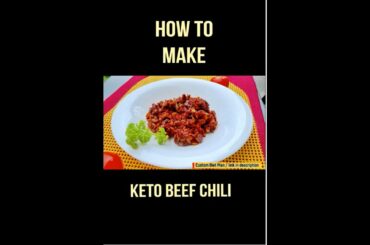 How To Make Keto Beef Chili | Easy Keto Recipes #keto #shorts