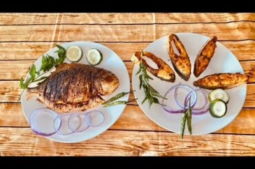 Pomfret fish fry | Fish fry Indian style | Fish Tawa fry | vaval meen varuval