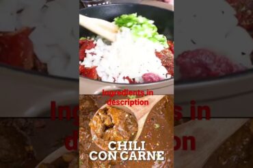 EASY Chili Con Carne Recipe #shorts #recipe #carne