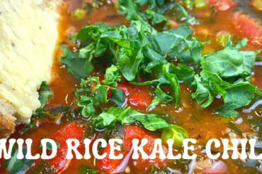 WILD RICE KALE CHILI | VEGETARIAN | GLUTEN-FREE