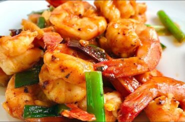 These delicious Prawns will be your new Favourite ~ Asian Chilli Garlic Prawns