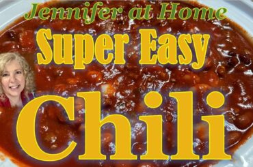 Super Easy Chili, Crockpot, Slow Cooker Recipe