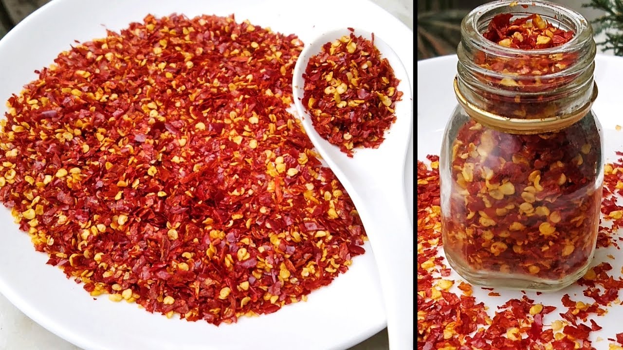 Red Chilli Flakes In 2 Minute Homemade Red Chilli Flakes Quick Red Chilli Flakes Recipe