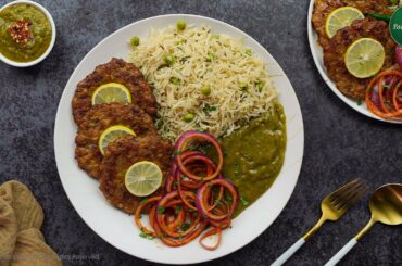 Chapli Kabab Rice Platter Recipe by SooperChef