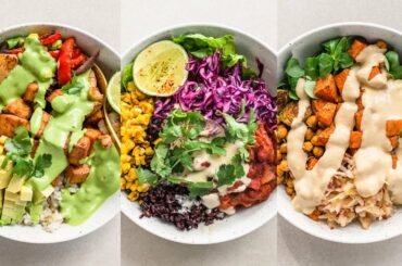 EASY BALANCED BOWLS / whole food plant based (full recipes)