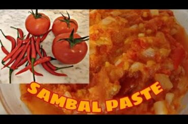 SAMBAL PASTE | HOW TO MAKE CHILI PASTE | RayneChristian KITCHEN