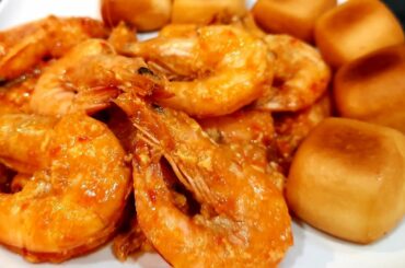 Chili Prawn serve with Mantau Bun /Delicious dish