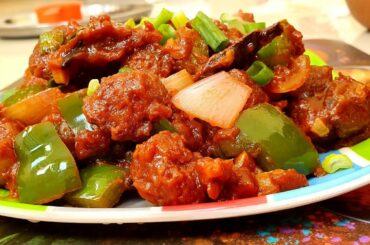Chilli Soya Chunks Recipe | Soya Chunks Recipes | Veg Starters