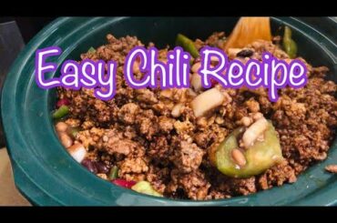 Easy Chili Recipe || My Hubby’s Day in the Kitchen #chili #easyrecipe #cooking