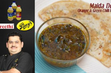 Venkatesh Bhat makes maida dosa & orange chilli relish | breakfast recipe