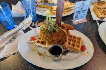 Nashville Hot Chicken and Waffles from Hash House a go-go