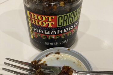 Found these crispy habaneros at Trader Joe’s today. Couldn’t pass them up, and they didn’t disappoint.