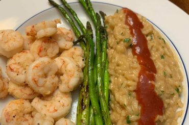 Habanero Tabasco pairs beautifully with garlic parmesan risotto.