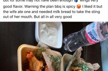 Wings too spicy. Need milk bread.