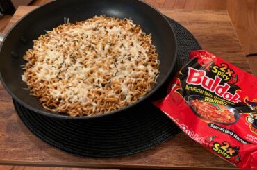 Weekend indulgence for my gf and me. Buldak 2x ramen with mozzarella cheese (not pictured Korean Fried chicken).