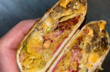 [homemade] grilled burfrito