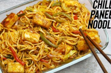 Chilli Paneer Noodles Recipe | Chilli Paneer + Hakka Noodles Combination | Jab's Cooking