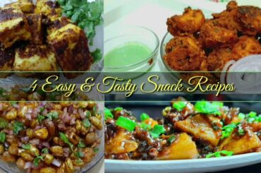 Holi Special !!4 Easy & Tasty Snacks Recipes/Holi Special Recipes/ Started Recipes/Evening Snacks