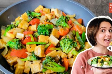 Sweet Chili Tofu Stir Fry with Rice (Vegan!) | Easy Plant-based Dinner | Adventures in Vegan Living