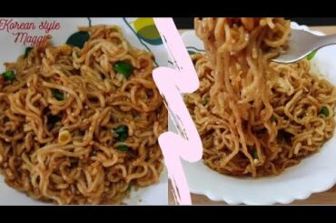 Korean Style Maggi| Chili Garlic Maggi| Viral Korean Style Maggi Recipe| Ramen Noodles Recipe