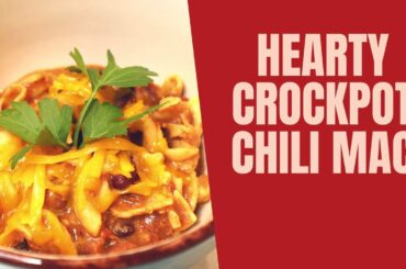 HOW TO MAKE CHILI MAC | A Delicious Meat or Vegetarian Crockpot Recipe