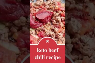 keto beef chili recipe | how to make keto beef chili | #shorts #