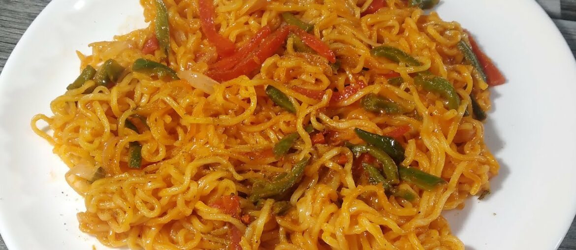 Chinese Style Maggi Noodles Recipe | Instant Garlic Chili Maggi at Home |
