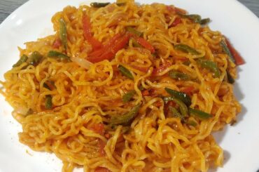 Chinese Style Maggi Noodles Recipe | Instant Garlic Chili Maggi at Home |