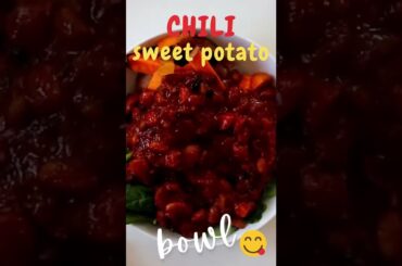 BEST Chili Sweet Potato Bowl (Easy Vegan Recipes) #shorts