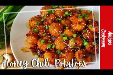 Honey Chilli Potatoes | Restaurant Style Crispy Potatoes | Potato Starter Recipe | Veg Starter