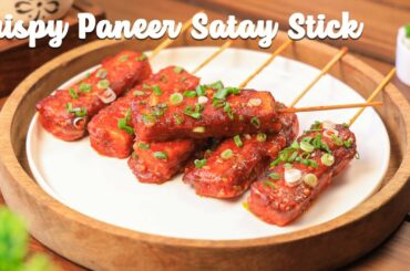 Crispy Paneer Satay Stick | Resturant Style Starters n Snack Recipe| Chetna Patel Recipes
