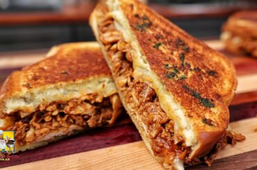 BBQ Chicken Grilled Cheese Sandwich