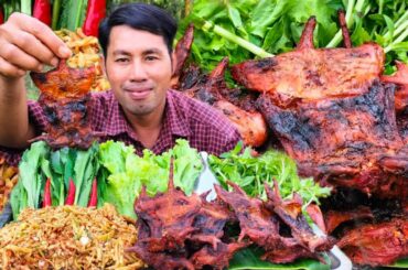 Yummy Eating Rat Roasted With Mango Sauce Spicy Chili So Delicious