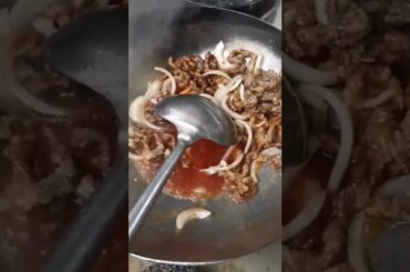 Sweet chilli beef | Chinese chilli beef | beef chilli | Asian beef | streed food | #shorts