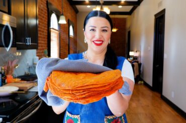 Flour tortillas from Scratch (red chili): THE BEST EASY Flour Tortillas You will Ever Make!!!