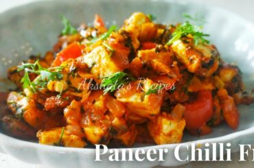 Paneer Chilly Fry|Cottage Cheese Chilli Fry|quick & tasty