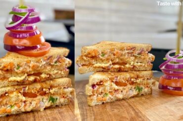 veg mayo sandwich | Veg Sandwich Recipe | #tastewithpanda #tasty