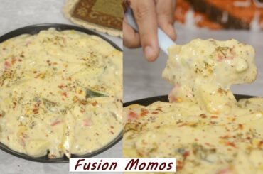 Tri-Fusion Exotic Momos | Creamy Italian Momos | Unique Fusion Momo Recipe | Hunger Plans
