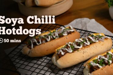 The Easy Soya Chilli Hotdogs Snack That'll Make You Feel Fancy | Soya Chilli Hotdogs | Cookd