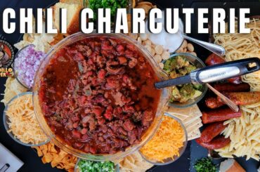 Smoked Chili Charcuterie Board | Chili Bar Party!