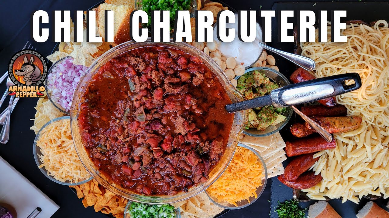 Smoked Chili Charcuterie Board | Chili Bar Party! - Chili Chili