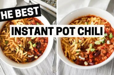 How to cook CHILI in the Instant Pot | Easy Instant Pot Chili Recipe