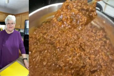 Making Homemade Hotdog Chili Sauce Learn By Kathy | Kentucky Cooking with Kathy | Kathy Recipes 2022
