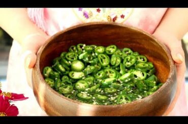 Pickled Green Chillies Recipe