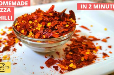 Homemade Chili Flakes Recipe | How to Make Chilli Flakes at Home Easily | Pizza Chilli Recipe