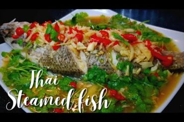 Steamed Fish in Chili Lime Garlic Sauce | Siakap Stim Limau| Pla Neung Manau | Cook&TravelwithMelody